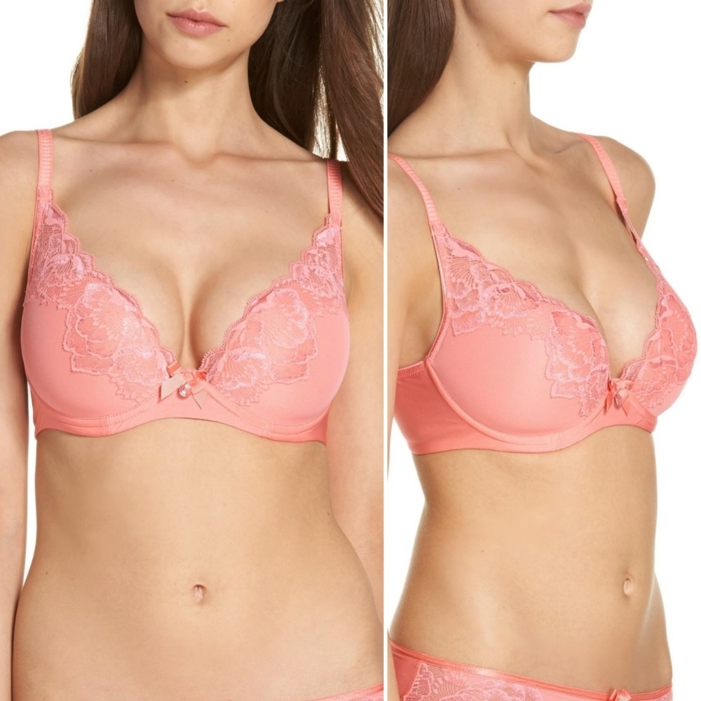 Chantelle Orangerie Lace Underwire Plunge Bra